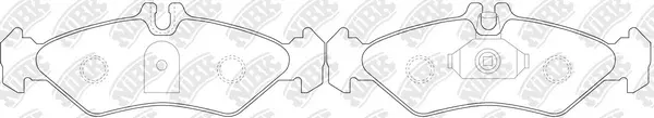 Brake Pad Set, disc brake (PN0168W)