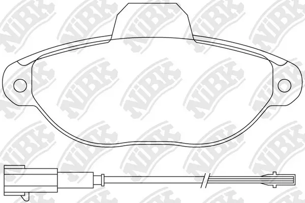 Brake Pad Set, disc brake (PN0287W)