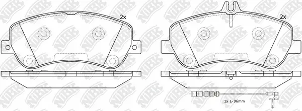 Brake Pad Set, disc brake (PN0459W)