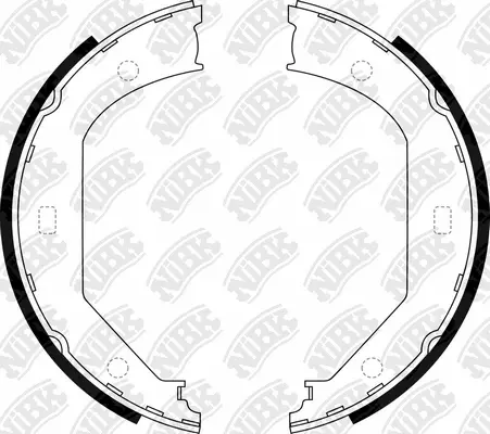 Brake Shoe Set, parking brake (FN0560)