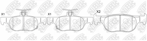 Brake Pad Set, disc brake (PN5822)