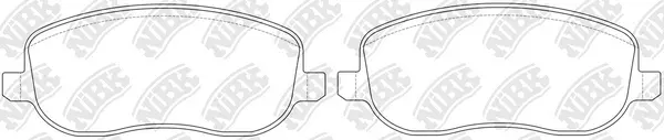 Brake Pad Set, disc brake (PN0535)