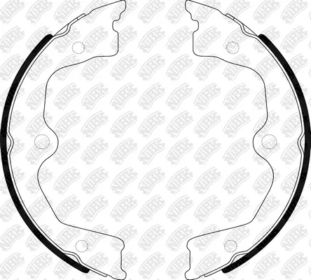 Brake Shoe Set, parking brake (FN0663)