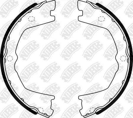 Brake Shoe Set, parking brake (FN0721)