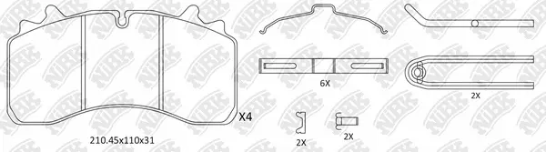 Brake Pad Set, disc brake