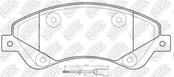Brake Pad Set, disc brake (PN0505W)