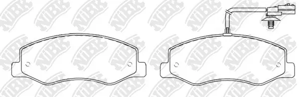 Brake Pad Set, disc brake (PN0637W)