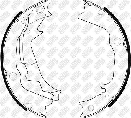 Brake Shoe Set, parking brake (FN0661)