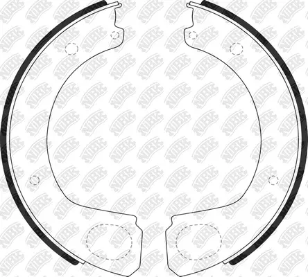 Brake Shoe Set, parking brake (FN0655)