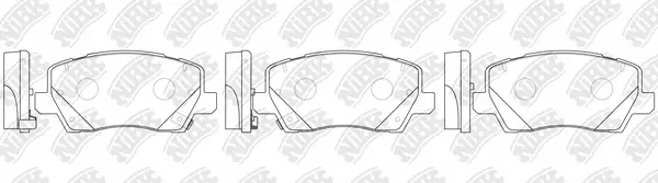 Brake Pad Set, disc brake (PN0767)