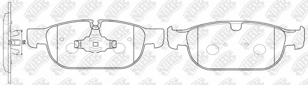 Brake Pad Set, disc brake (PN0696)