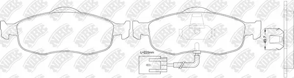Brake Pad Set, disc brake (PN0277W)