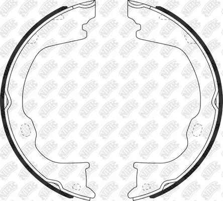 Brake Shoe Set, parking brake (FN0714)