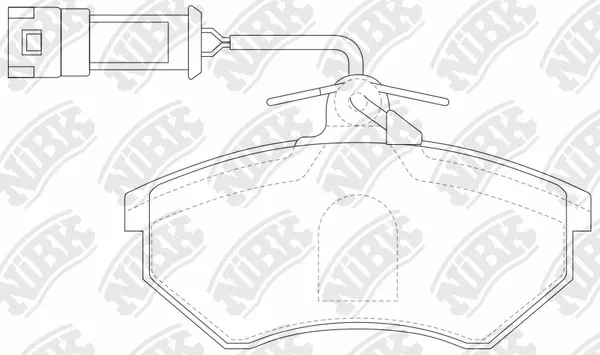Brake Pad Set, disc brake (PN0018W)