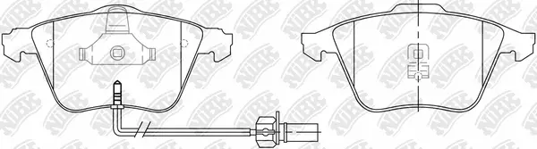 Brake Pad Set, disc brake (PN0335W)