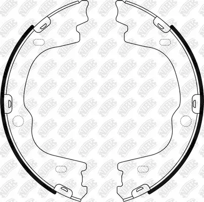 Brake Shoe Set, parking brake (FN0715)