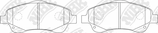 Brake Pad Set, disc brake (PN1233)