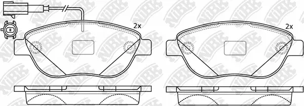 Brake Pad Set, disc brake (PN0187W)