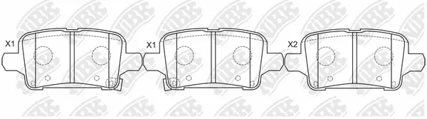 Brake Pad Set, disc brake (PN0886)