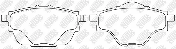 Brake Pad Set, disc brake (PN0043)