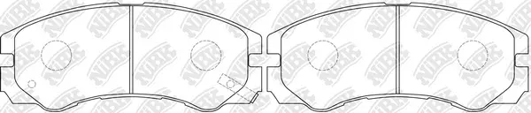 Brake Pad Set, disc brake (PN4258)