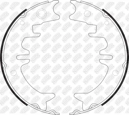 Brake Shoe Set, parking brake (FN21001)