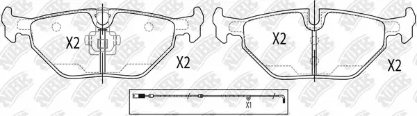 Brake Pad Set, disc brake (PN0014W)