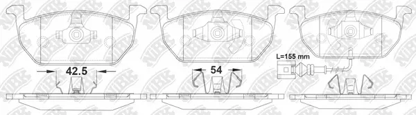 Brake Pad Set, disc brake (PN0699W)