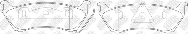 Brake Pad Set, disc brake (PN0144)