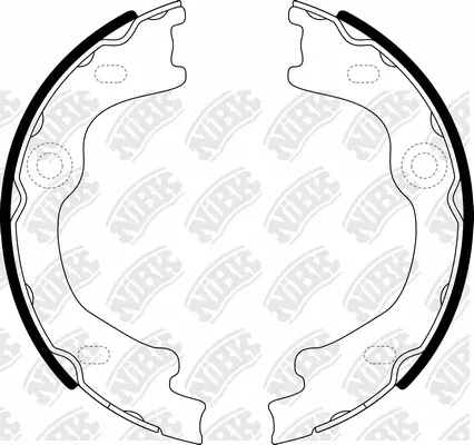 Brake Shoe Set, parking brake (FN0731)