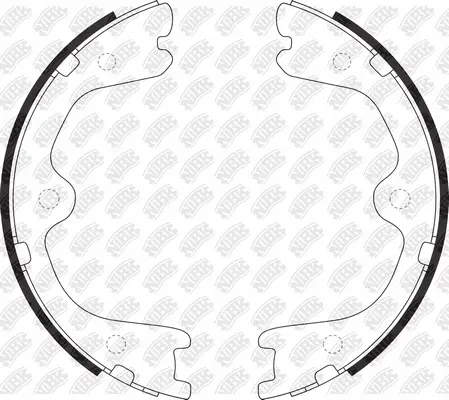 Brake Shoe Set, parking brake (FN22002)