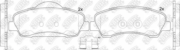 Brake Pad Set, disc brake (PN42004)