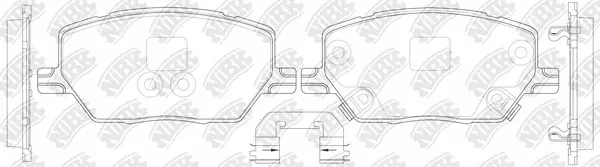 Brake Pad Set, disc brake (PN0714)