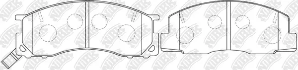 Brake Pad Set, disc brake (PN1273)