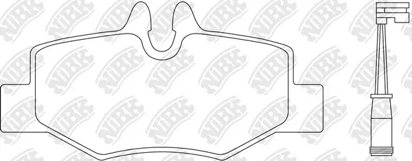 Brake Pad Set, disc brake (PN0407W)