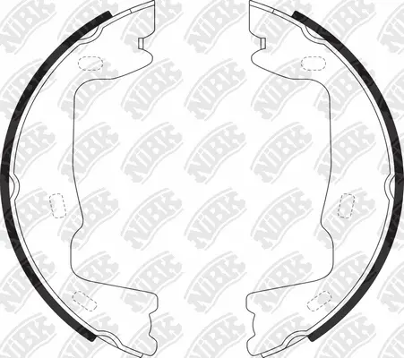 Brake Shoe Set, parking brake (FN0519)