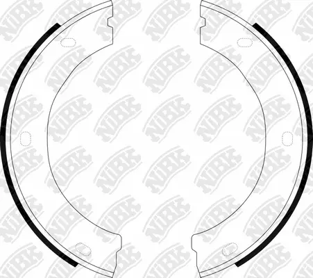 Brake Shoe Set, parking brake (FN0528)
