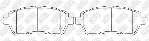 Brake Pad Set, disc brake (PN5562)