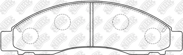Brake Pad Set, disc brake (PN5392)