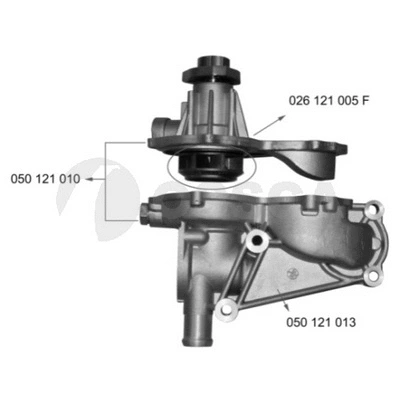 Water Pump, engine cooling (05888)