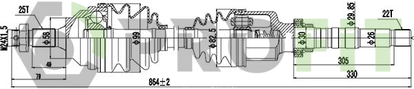 Drive Shaft (2730-0133)
