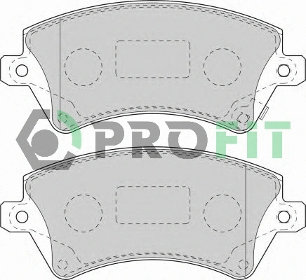 Brake Pad Set, disc brake (5000-1573)