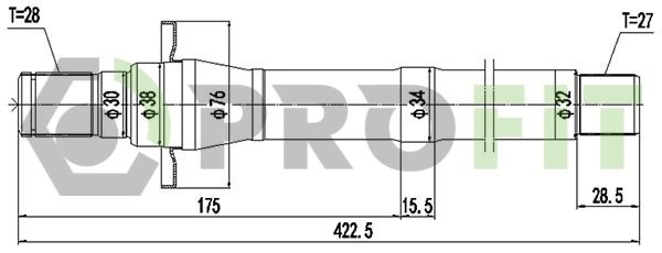 Drive Shaft (2730-3061)