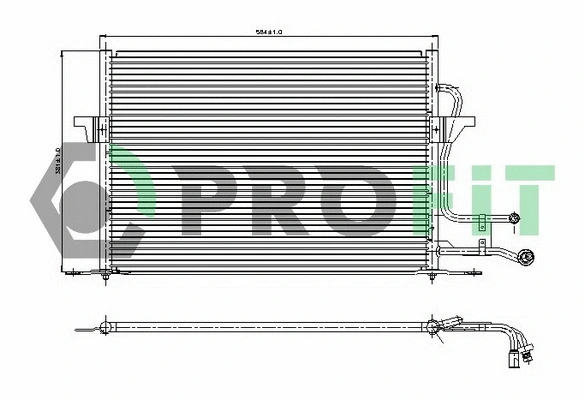 Condenser, air conditioning (PR 2532C1)