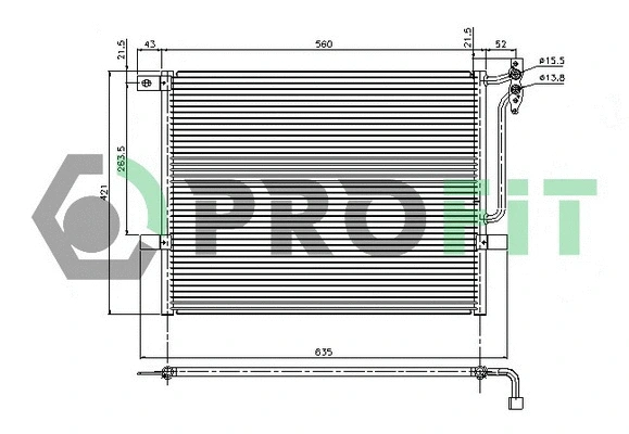 Condenser, air conditioning (PR 0061C1)