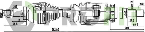 Drive Shaft (2730-0841)