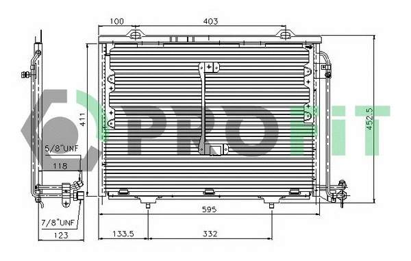 Condenser, air conditioning (PR 3508C1)