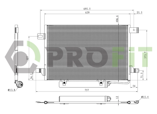Condenser, air conditioning (1770-0307)