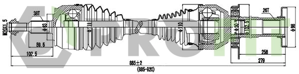 Drive Shaft (2730-3046)