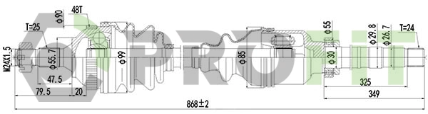 Drive Shaft (2730-0806)